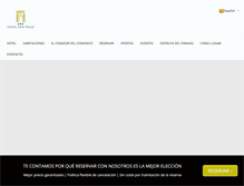 Tablet Screenshot of hoteldonpacollanes.com